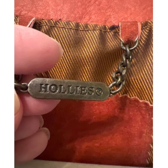 Vintage Hollies Burnt Orange Suede Leather Jacket Women's Coat Size 38 8 Boxy - Picture 2 of 12